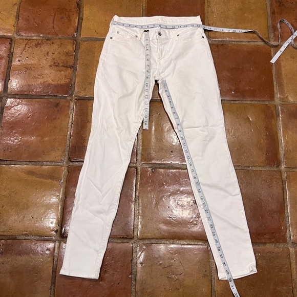 7 For All Mankind White The Skinny Jeans Size 28 Women’s - Picture 5 of 7